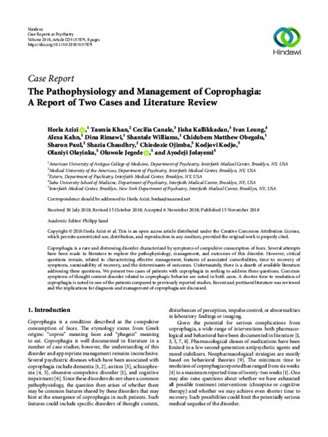 The Pathophysiology and Management of Coprophagia: A Report。